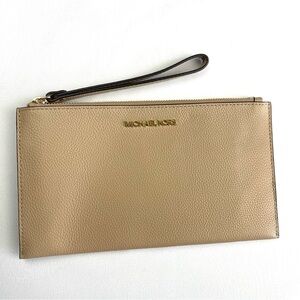 Michael Kors Wristlet, Wallet, Light Brown, Never Used